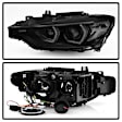 5085047 Driver and Passenger Side Halogen Headlight, With bulb(s), Smoked Lens, Chrome Interior, Signature Series