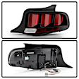 2010 Ford Mustang - Driver and Passenger Side LED Tail Light, With bulb(s), With Sequential Turn Signal, Clear Lens, Black Interior
