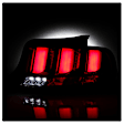 2010 Ford Mustang - Driver and Passenger Side LED Tail Light, With bulb(s), With Sequential Turn Signal, Clear Lens, Black Interior