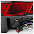 2010 Ford Mustang - Driver and Passenger Side LED Tail Light, With bulb(s), With Sequential Turn Signal, Clear Lens, Black Interior