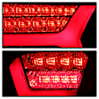 5085160 Driver and Passenger Side LED Tail Light, With bulb(s), Clear Lens, Black Interior