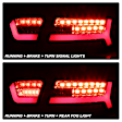 5085160 Driver and Passenger Side LED Tail Light, With bulb(s), Clear Lens, Black Interior