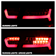 5085160 Driver and Passenger Side LED Tail Light, With bulb(s), Clear Lens, Black Interior