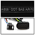 5085160 Driver and Passenger Side LED Tail Light, With bulb(s), Clear Lens, Black Interior