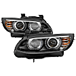2009 BMW 335i xDrive - Driver and Passenger Side Halogen Headlight, With bulb(s), Clear Lens, Black Interior, Signature Series