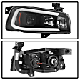 5085245 Driver and Passenger Side Halogen Headlight, With bulb(s), Clear Lens, Black Interior, Signature Series