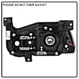 5085245 Driver and Passenger Side Halogen Headlight, With bulb(s), Clear Lens, Black Interior, Signature Series