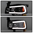 5085245 Driver and Passenger Side Halogen Headlight, With bulb(s), Clear Lens, Black Interior, Signature Series
