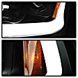 5085245 Driver and Passenger Side Halogen Headlight, With bulb(s), Clear Lens, Black Interior, Signature Series