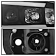 5085245 Driver and Passenger Side Halogen Headlight, With bulb(s), Clear Lens, Black Interior, Signature Series