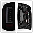 5085252 Driver and Passenger Side LED Tail Light, With bulb(s), Smoked Lens, Black Interior