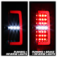 5085252 Driver and Passenger Side LED Tail Light, With bulb(s), Smoked Lens, Black Interior