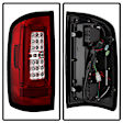 5085269 Driver and Passenger Side LED Tail Light, With bulb(s), Clear & Red Lens