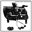 5085276 Driver and Passenger Side Halogen Headlight, With bulb(s), Clear Lens, Chrome Interior, Signature Series