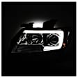 5085276 Driver and Passenger Side Halogen Headlight, With bulb(s), Clear Lens, Chrome Interior, Signature Series