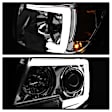 5085276 Driver and Passenger Side Halogen Headlight, With bulb(s), Clear Lens, Chrome Interior, Signature Series