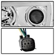 5085276 Driver and Passenger Side Halogen Headlight, With bulb(s), Clear Lens, Chrome Interior, Signature Series