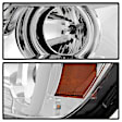 5085276 Driver and Passenger Side Halogen Headlight, With bulb(s), Clear Lens, Chrome Interior, Signature Series
