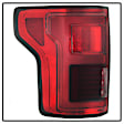 5085320 Driver and Passenger Side LED Tail Light, With bulb(s), Red & Clear Lens, Chrome Interior, LED Series
