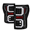 5085368 Driver and Passenger Side LED Tail Light, With bulb(s), Clear Lens, Black Interior