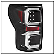 5085368 Driver and Passenger Side LED Tail Light, With bulb(s), Clear Lens, Black Interior