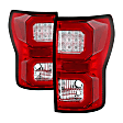 5085450 Driver and Passenger Side LED Tail Light, With bulb(s), Clear & Red Lens