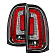 5085467 Driver and Passenger Side LED Tail Light, With bulb(s), Clear Lens, Black Interior