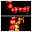5085474 Driver and Passenger Side LED Tail Light, With bulb(s), Smoked Lens, Black Interior