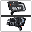 5085504 Driver and Passenger Side Halogen Headlight, With bulb(s), Clear Lens, Black Interior, Signature Series