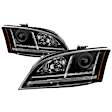 5085542 Driver and Passenger Side Halogen Headlight, Without bulb(s), Clear Lens, Black Interior, Signature Series