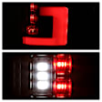 5085580 Driver and Passenger Side Halogen Tail Light, With bulb(s), Clear Lens, Black Interior