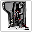 5085672 Driver and Passenger Side LED Tail Light, With bulb(s), Smoked Lens, Black Interior