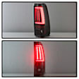 5085849 Driver and Passenger Side LED Tail Light, With bulb(s), Clear Lens, Black Interior, Fleetside