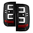 5085863 Driver and Passenger Side LED Tail Light, With bulb(s), Clear Lens, Black Interior