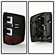 5085863 Driver and Passenger Side LED Tail Light, With bulb(s), Clear Lens, Black Interior