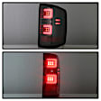 5085863 Driver and Passenger Side LED Tail Light, With bulb(s), Clear Lens, Black Interior
