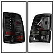 5085900 Driver and Passenger Side Incandescent Tail Light, With bulb(s), Clear Lens, Black Interior