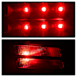 5085900 Driver and Passenger Side Incandescent Tail Light, With bulb(s), Clear Lens, Black Interior
