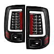 5085931 Driver and Passenger Side LED Tail Light, With bulb(s), Clear Lens, Black Interior