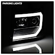 2013 GMC Sierra 3500 HD - Driver and Passenger Side Halogen Headlight, With bulb(s), Clear Lens, Black Interior, Signature Series
