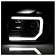 2013 GMC Sierra 3500 HD - Driver and Passenger Side Halogen Headlight, With bulb(s), Clear Lens, Black Interior, Signature Series