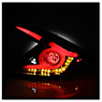 2017 Honda Civic - Driver and Passenger Side LED Tail Light, With bulb(s), Clear Lens, Black Interior