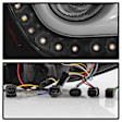 2017 Honda Civic - Driver and Passenger Side LED Tail Light, With bulb(s), Clear Lens, Black Interior