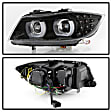 5086488 Driver and Passenger Side Halogen/LED Combo Headlight, With bulb(s), Clear Lens, Black Interior, Signature Series