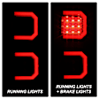 5086549 Driver and Passenger Side LED Tail Light, With bulb(s), Smoked Lens, Black Interior