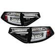 5086730 Driver and Passenger Side LED Tail Light, With bulb(s), Clear Lens, Black Interior, Hatchback