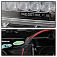5086785 Bumper Light - Black, Direct Fit