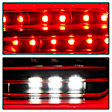 5087232 Driver and Passenger Side LED Tail Light, With bulb(s), Clear Lens, Black Interior