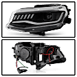 2016 Chevrolet Camaro - Driver and Passenger Side Halogen Headlight, Without bulb(s), Clear Lens, Black Interior, Signature Series