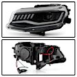 5087379 Driver and Passenger Side Halogen Headlight, Without bulb(s), Clear Lens, Black Interior, Signature Series